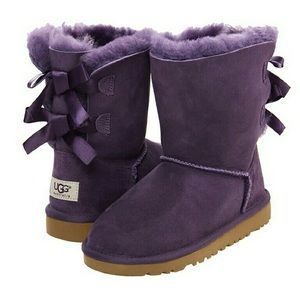UGG Bailey Bow Purple Boots